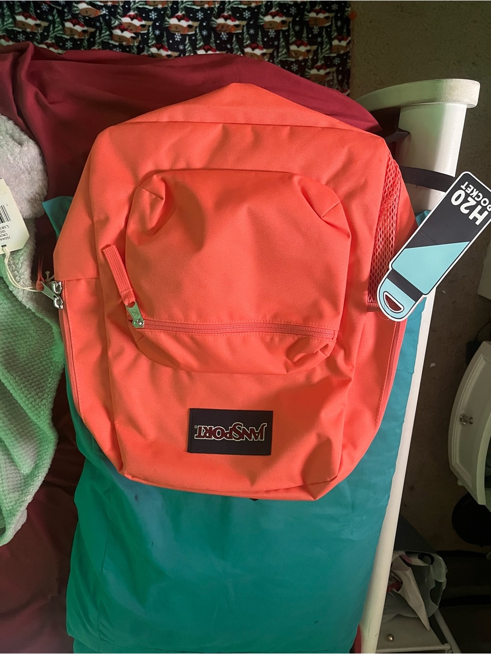 Jansport Bright Coral-Orange Laptop Backpack